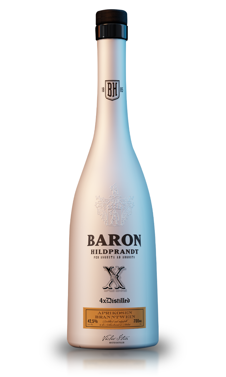 Baron Hildprandt Aprikosen Branntwein 42,5% (4x destilliert)