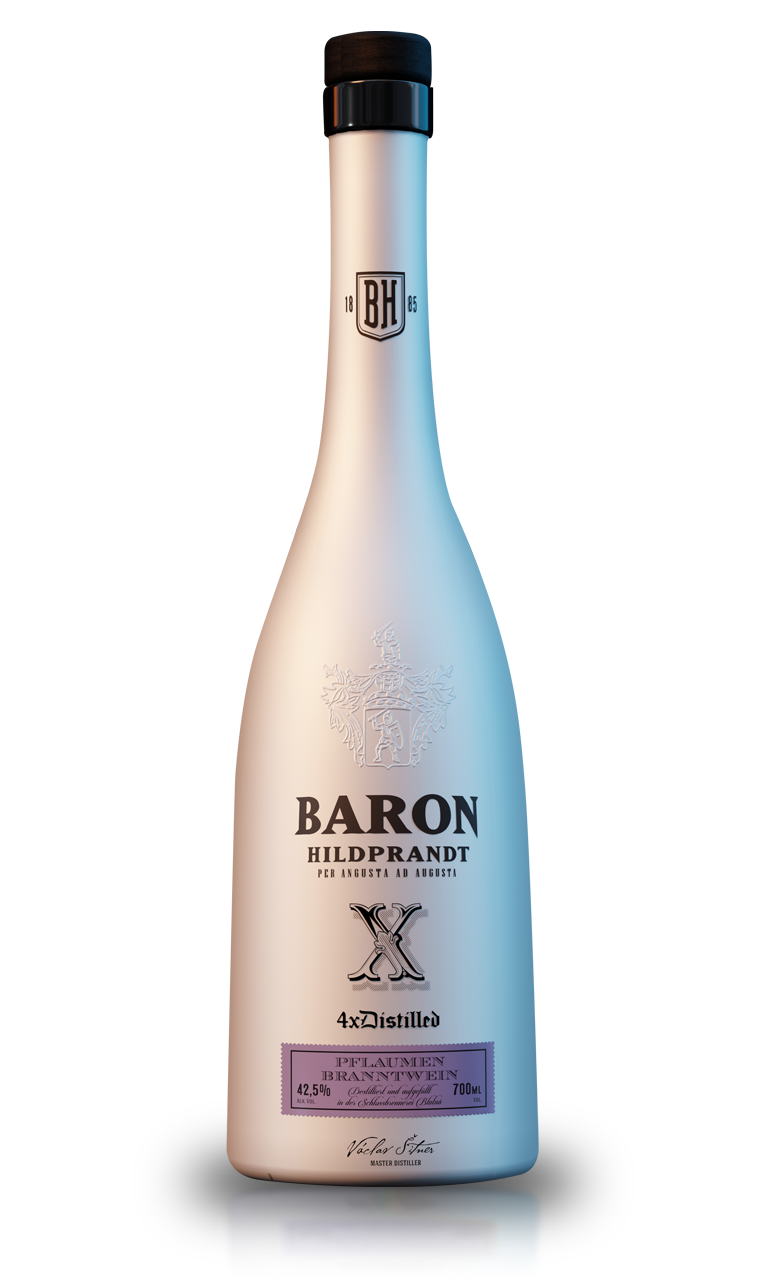 Baron Hildprandt Pflaumen Branntwein 42,5% (4x destilliert)